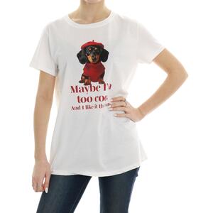 T-SHIRT STAMPATA BIANCO